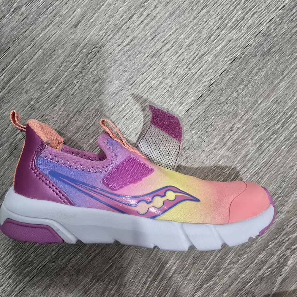 Kids Gradient Pink and Purple Shoes - Picture 4 of 5